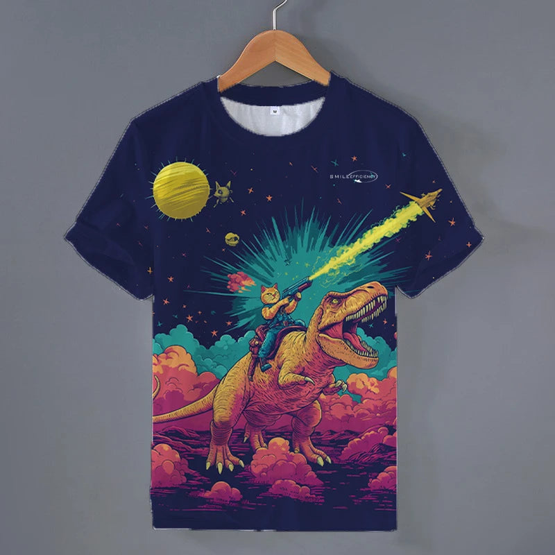 Camiseta Gato en T-Rex