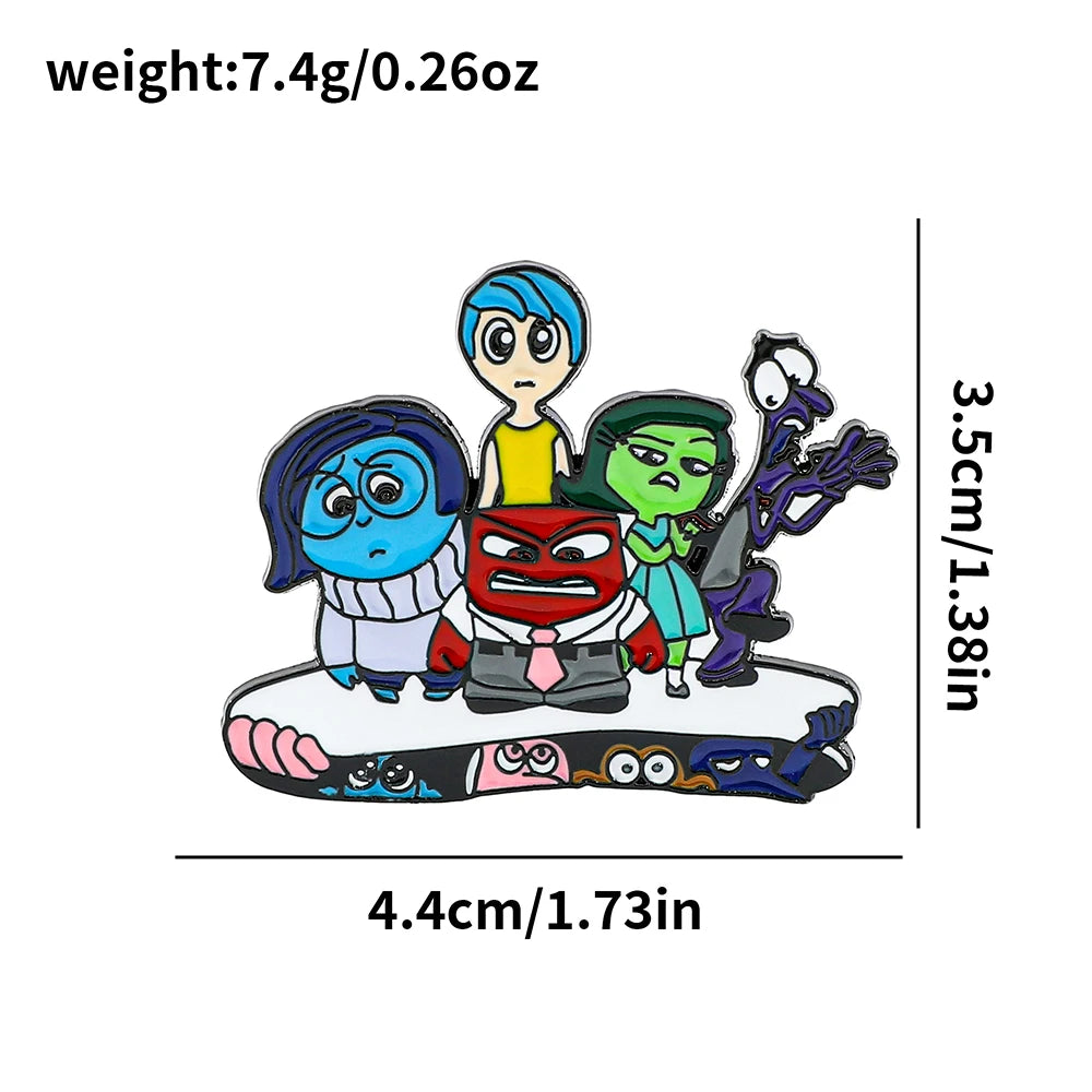 Pins Metálicos "Inside Out"