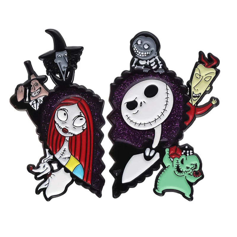 Pins Metálicos "Pesadilla antes de Navidad"