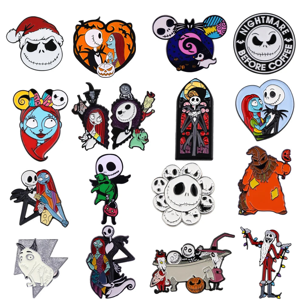 Pins Metálicos "Pesadilla antes de Navidad"