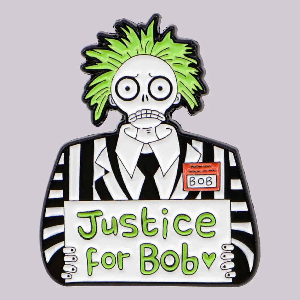 Pin Metálico "Justicia para Bob"