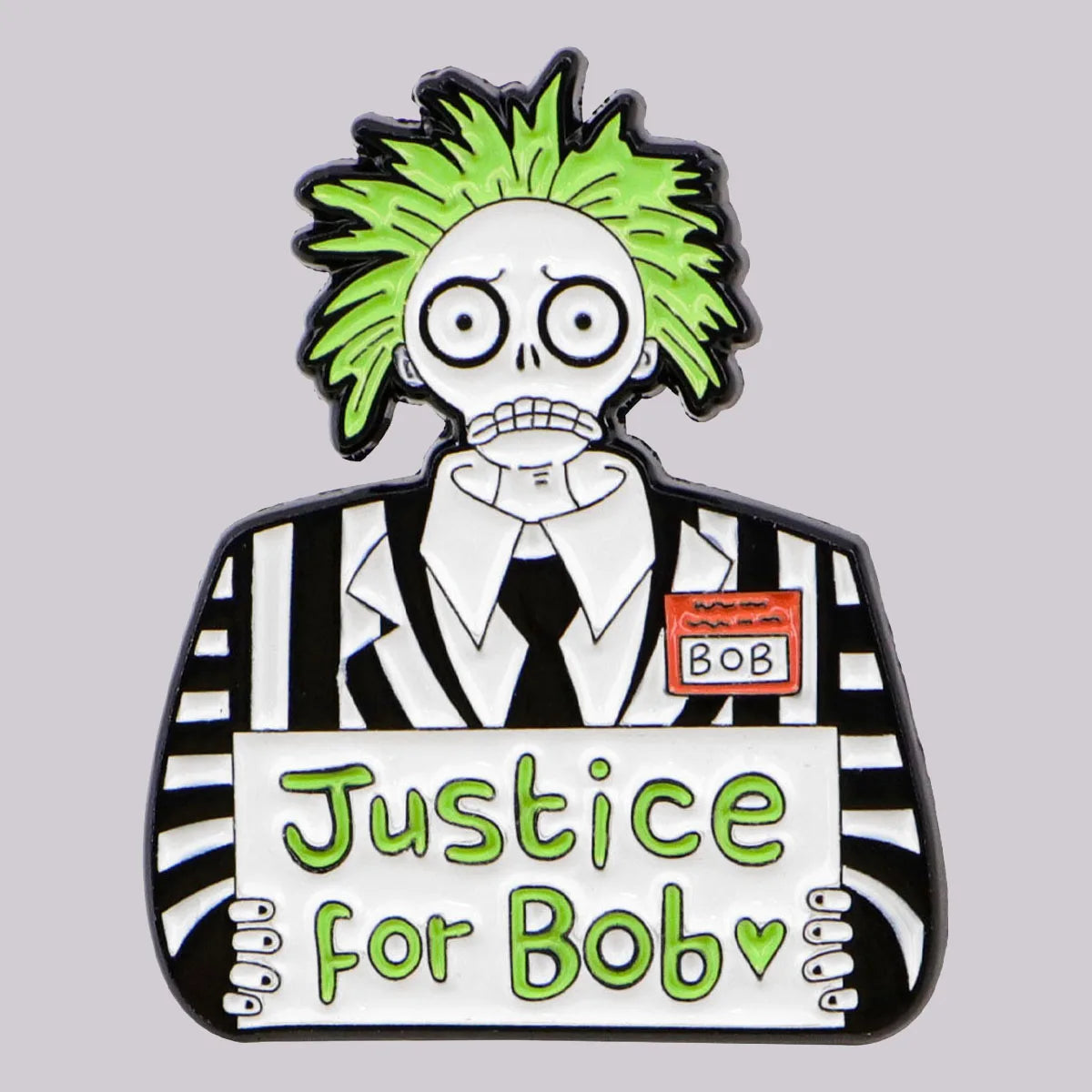 Pin Metálico "Justicia para Bob"
