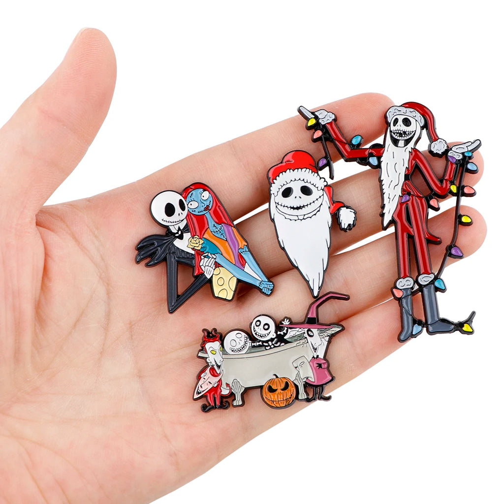 Pins Metálicos "Pesadilla antes de Navidad"