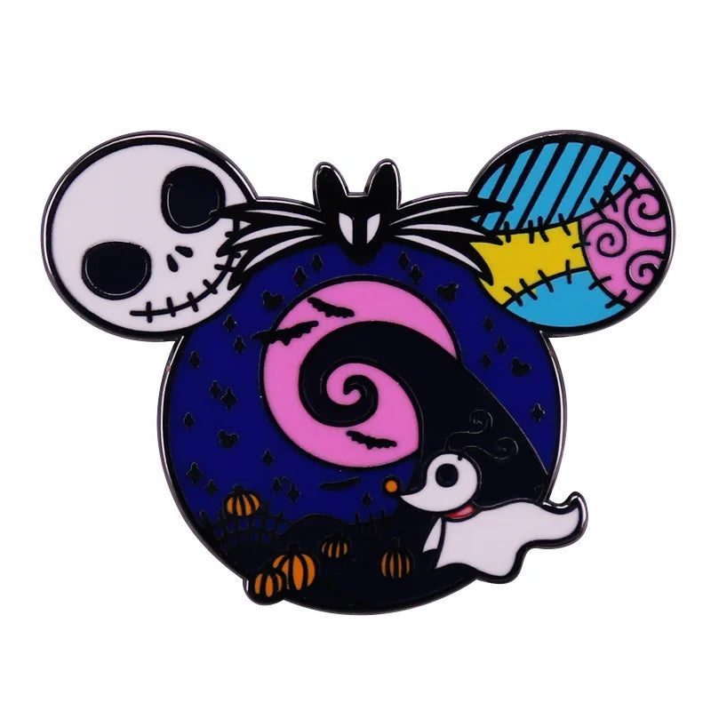 Pins Metálicos "Pesadilla antes de Navidad"