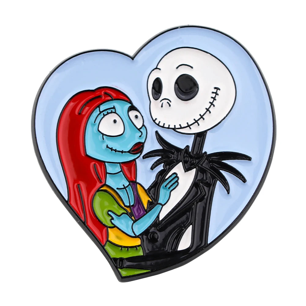 Pins Metálicos "Pesadilla antes de Navidad"
