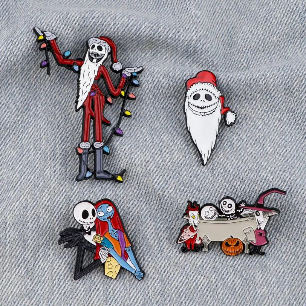 Pins Metálicos "Pesadilla antes de Navidad"