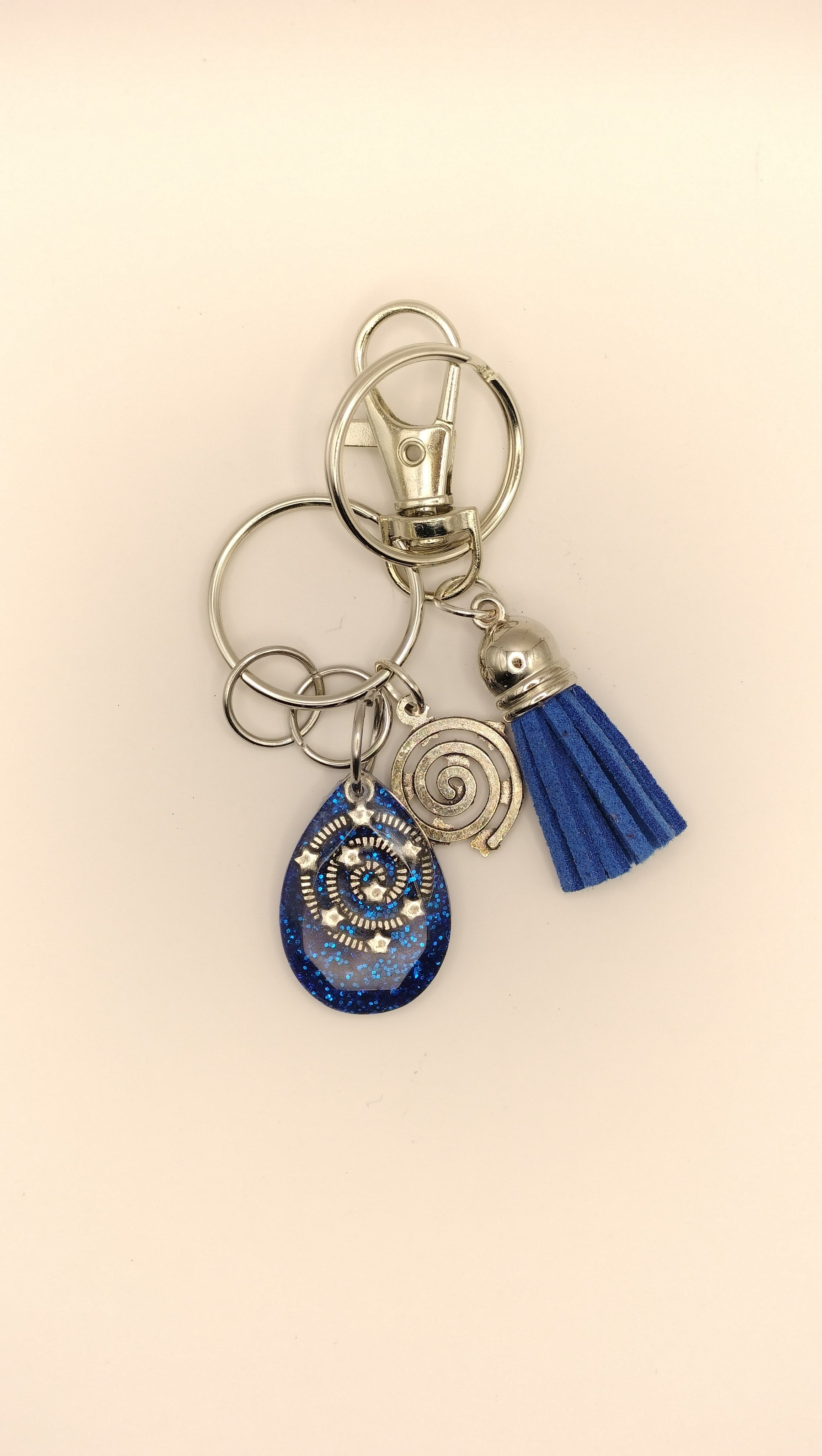 Llavero Espiral azul